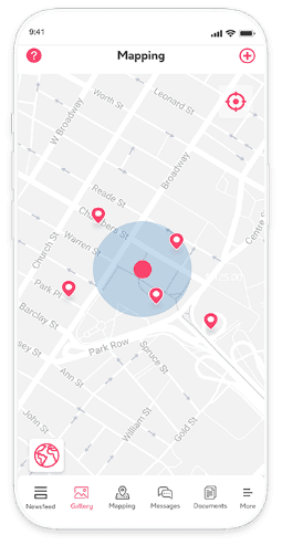 Documents, Messaging & Map